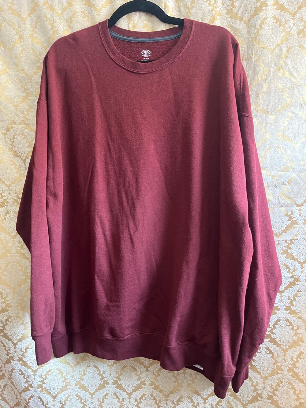 Athletic Works Men's Burgundy Crewneck Sweatshirt 3XL (54-56)